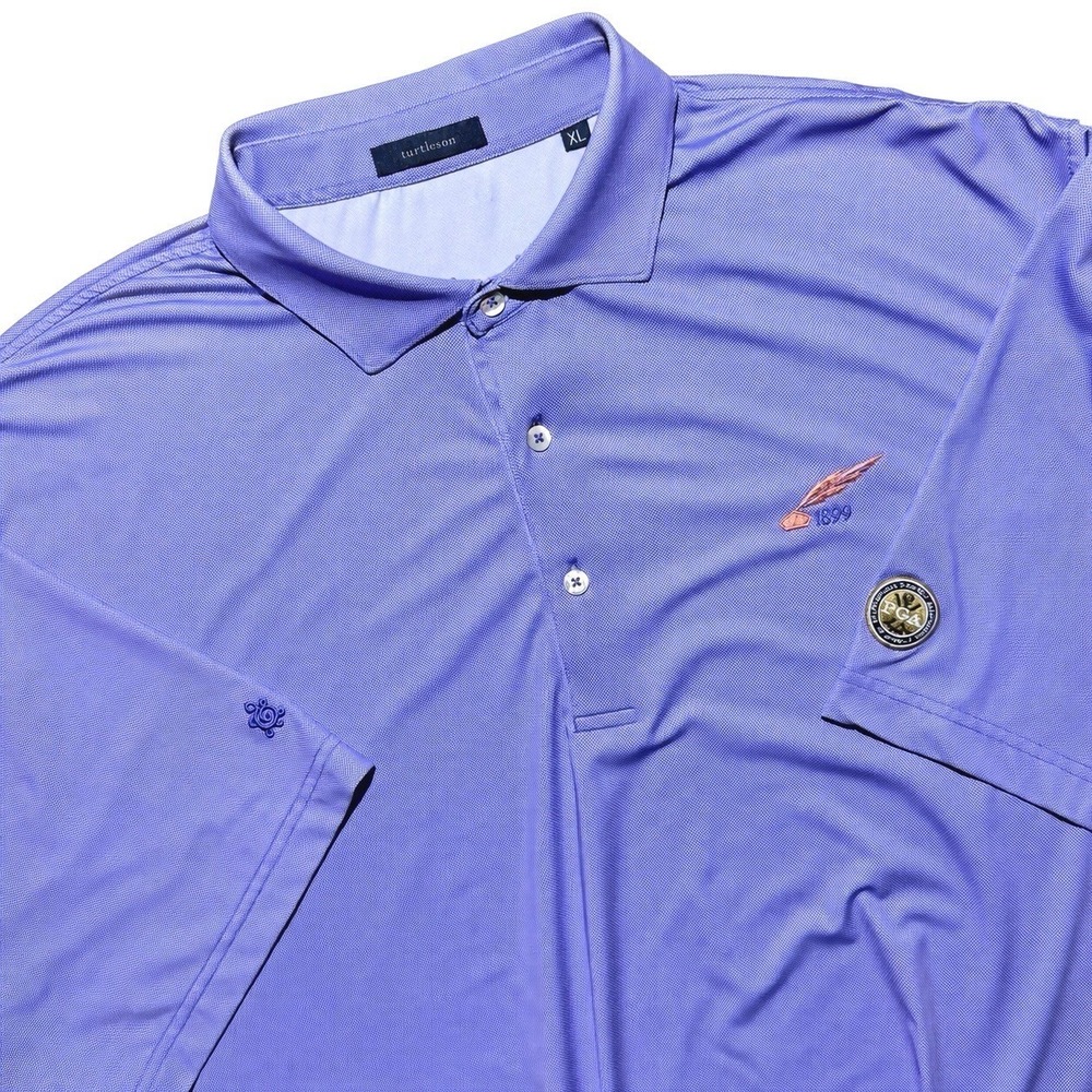 Turtleson‎ Golf Polo Men's XL Lavender Franklin Country Club PGA Performance